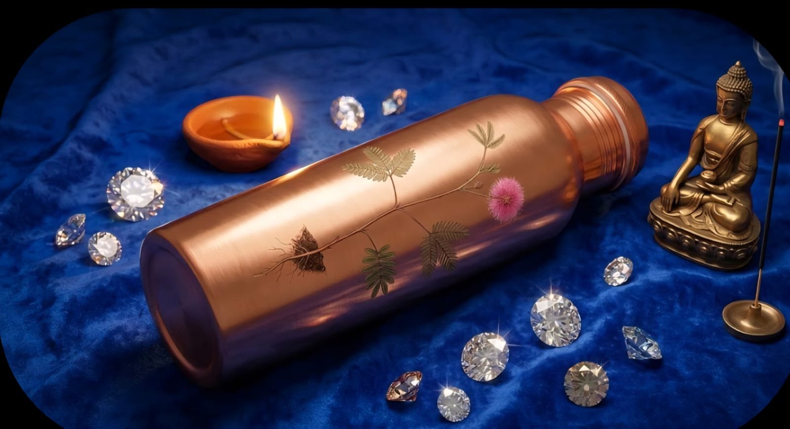 Botanical Matte Copper Bottle