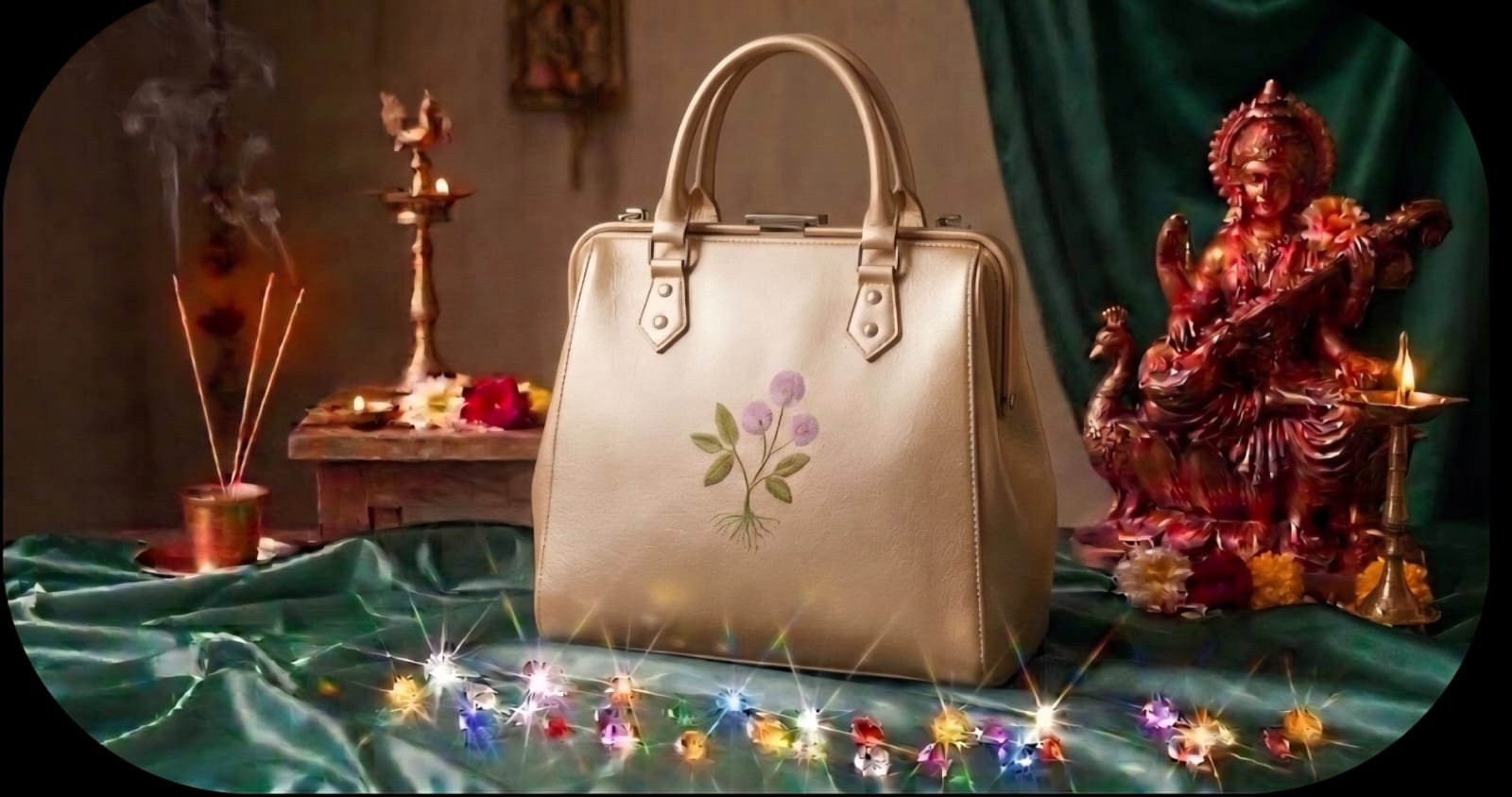 Ivory Sacred Lajwanti Handbag